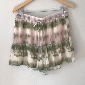 Beautiful Lavender Brown Rayon Shorts NWT